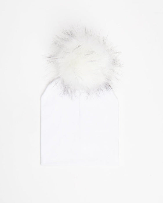 Bonnet en Coton Blanc