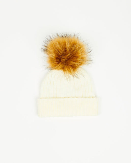 Tuque Enfant Doublée Blanc - Vegan