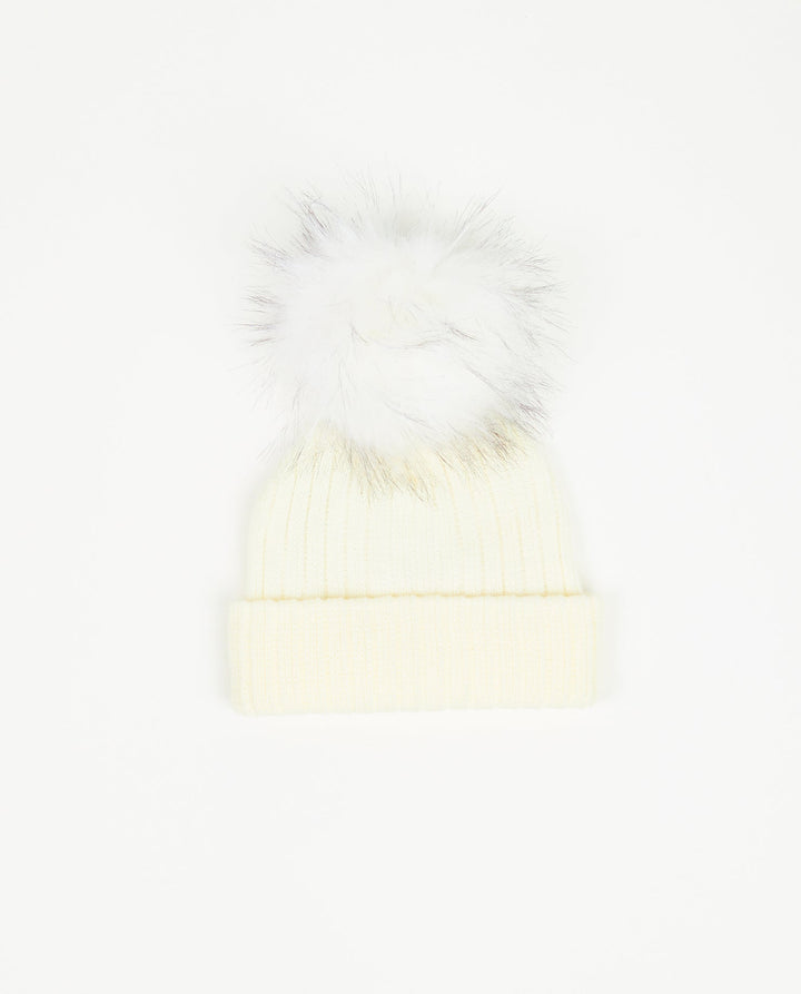 Bonnet Tricot Blanc