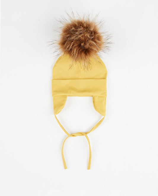 Tuque Bébé Coton Mustard - Vegan