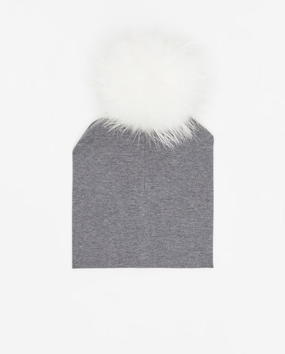 Bonnet en Coton Charbon