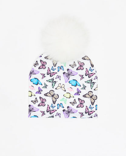 Bonnet en coton Papillons