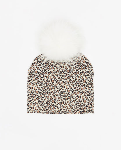 Bonnet en coton Léopard