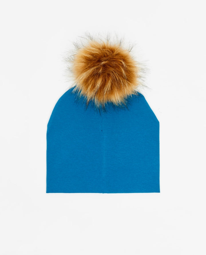 Tuque Enfant Coton Turquoise - Vegan