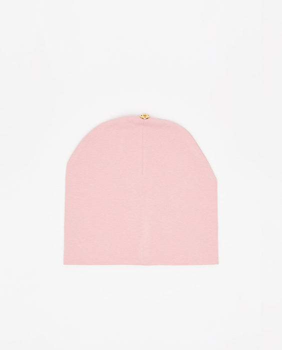 Bonnet 100% coton avec bouton pour pompon en option, 1 à 5 ans