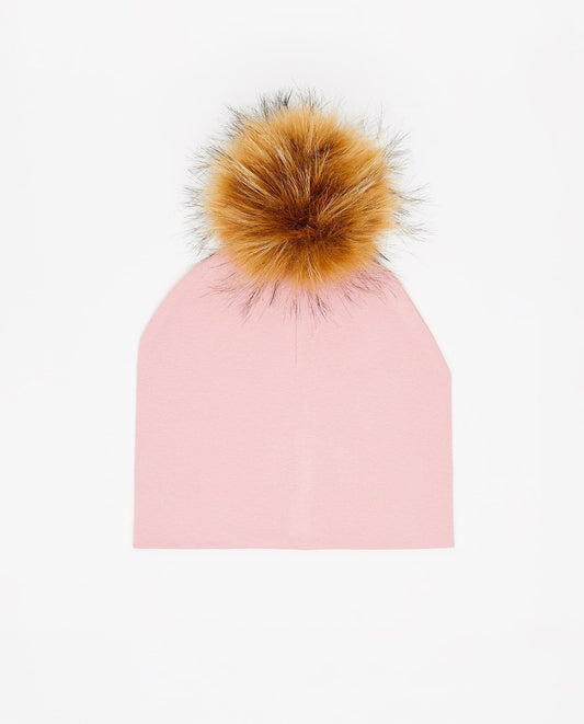 Tuque Adulte Coton Rose Mat - Vegan