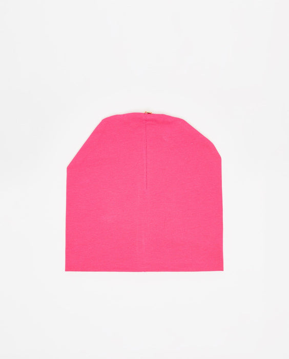 Bonnet 100% coton avec bouton pour pompon en option, 6-14 ans