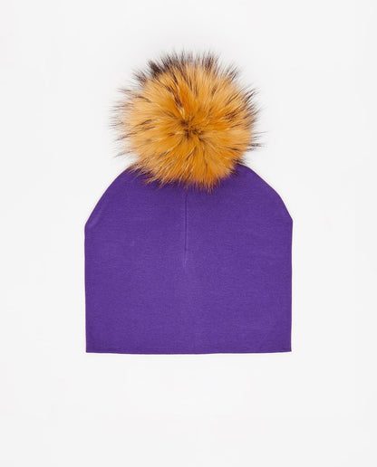 Bonnet Coton Aubergine