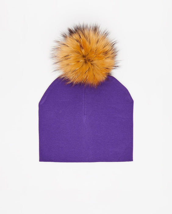 Bonnet Coton Aubergine