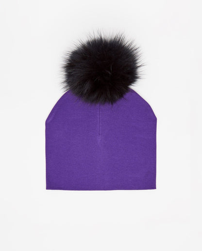 Bonnet Coton Aubergine