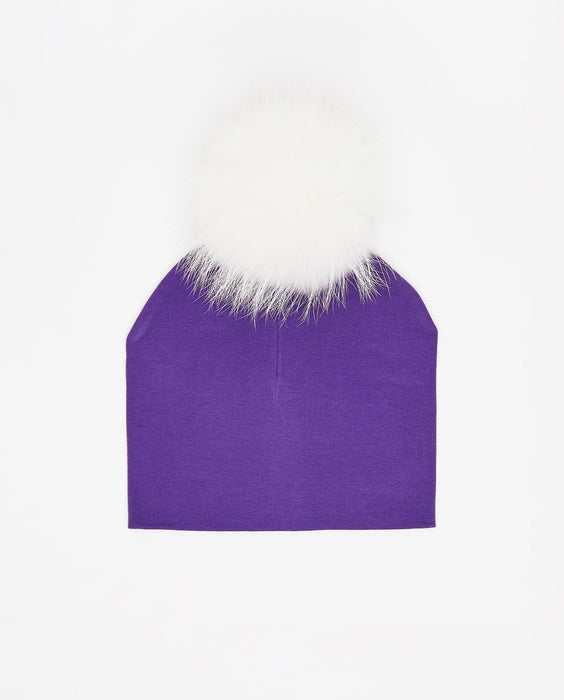 Bonnet Coton Aubergine