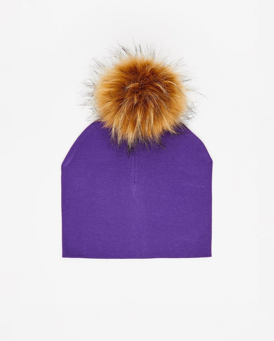 Bonnet Coton Aubergine