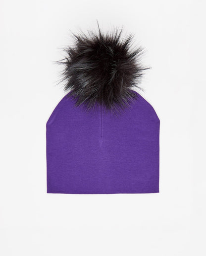 Bonnet Coton Aubergine