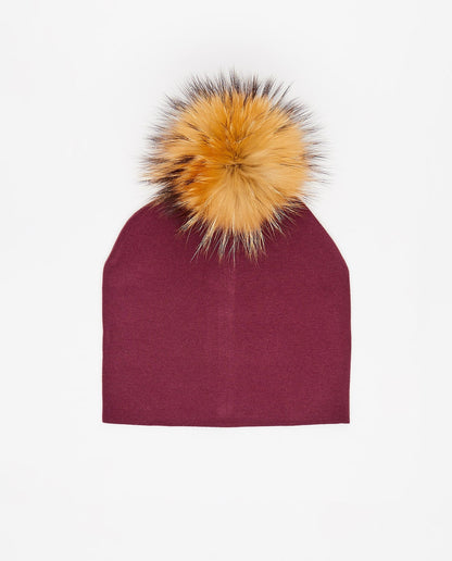 Bonnet en Coton Bordeaux