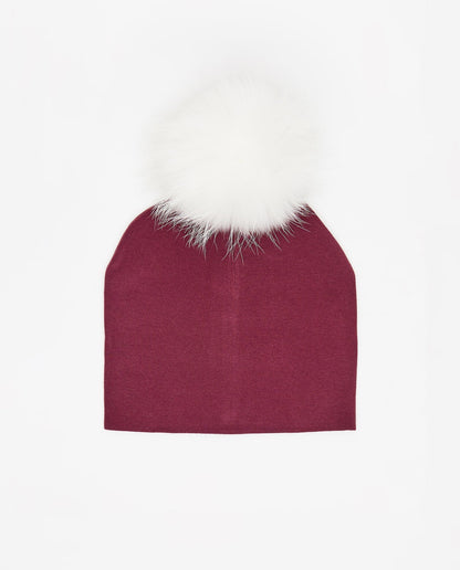 Bonnet en Coton Bordeaux