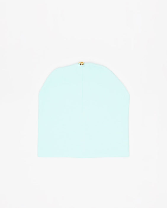 Bonnet 100% coton avec bouton pour pompon en option, 6-14 ans