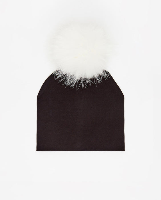 Bonnet en Coton Noir