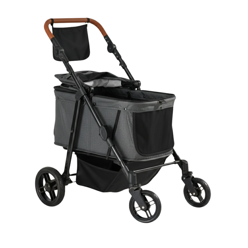 Medium Dog Stroller for Pets Up to 66lb with All-Terrain Wheels