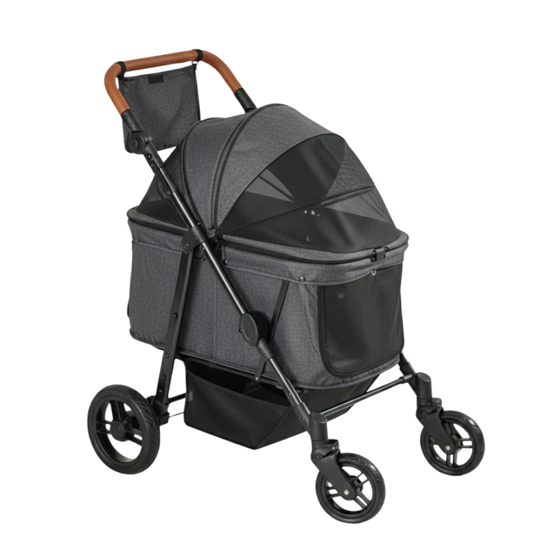Medium Dog Stroller for Pets Up to 66lb with All-Terrain Wheels