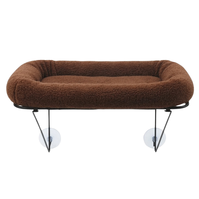 Sunbeam Window Cat Perch With Metal Support Frame Washable Sherpa Bed