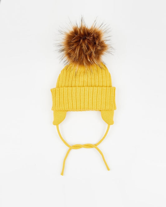 Tuque Bébé Doublée Mustard - Vegan