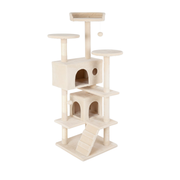 Multi-Level Cat Tree Tower with Scratching Posts, Condo, and Perches
