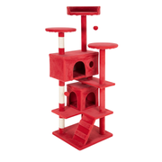 Multi-Level Cat Tree Tower with Scratching Posts, Condo, and Perches