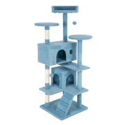 Multi-Level Cat Tree Tower with Scratching Posts, Condo, and Perches