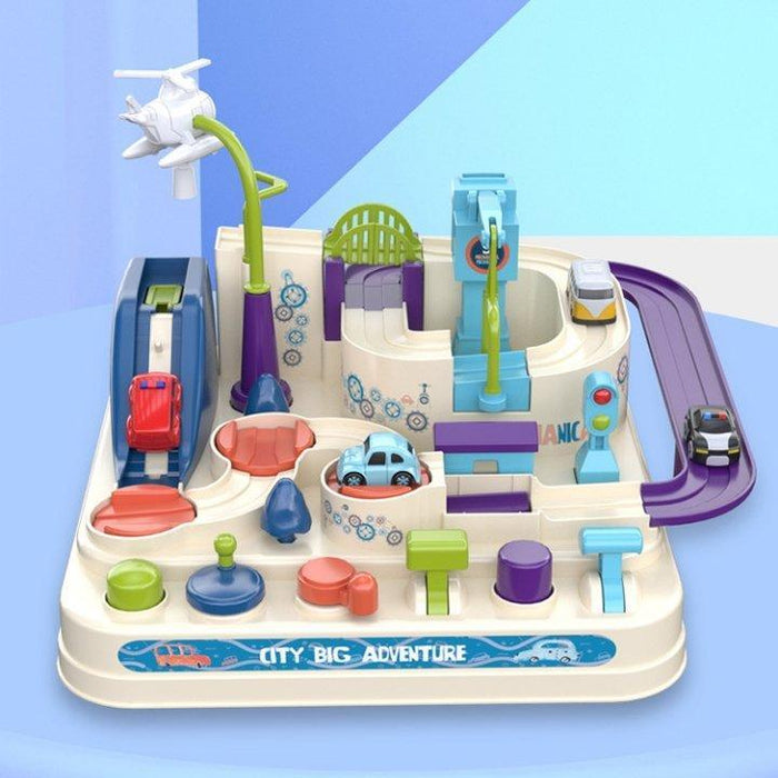 Fast-Paced Toy Race Track, TurboCity Adventure