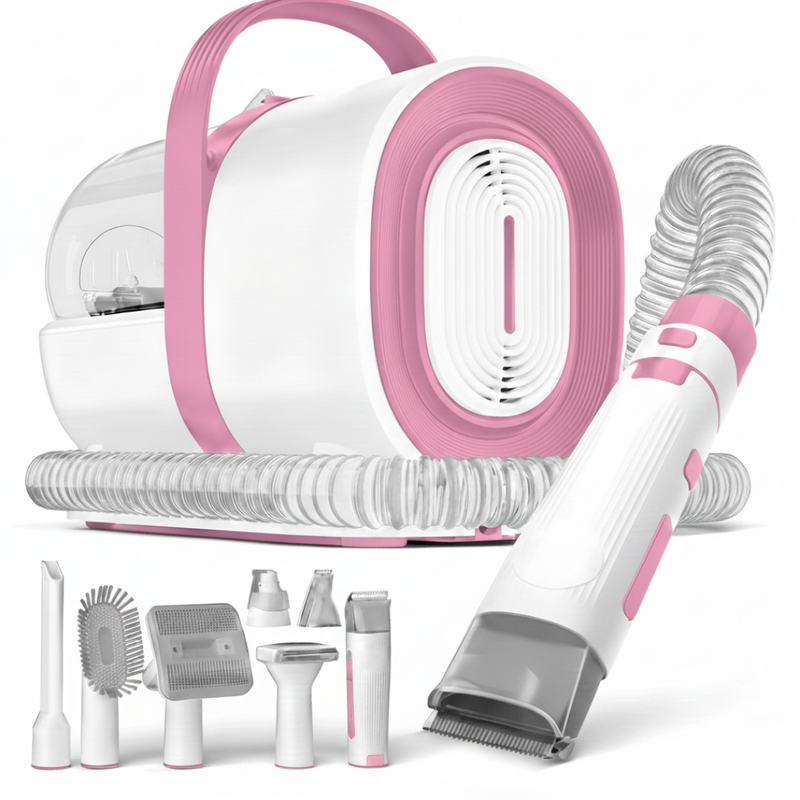 Pet Grooming Vacuum Kit with Clippers, Nail Grinder, and Hair Tools