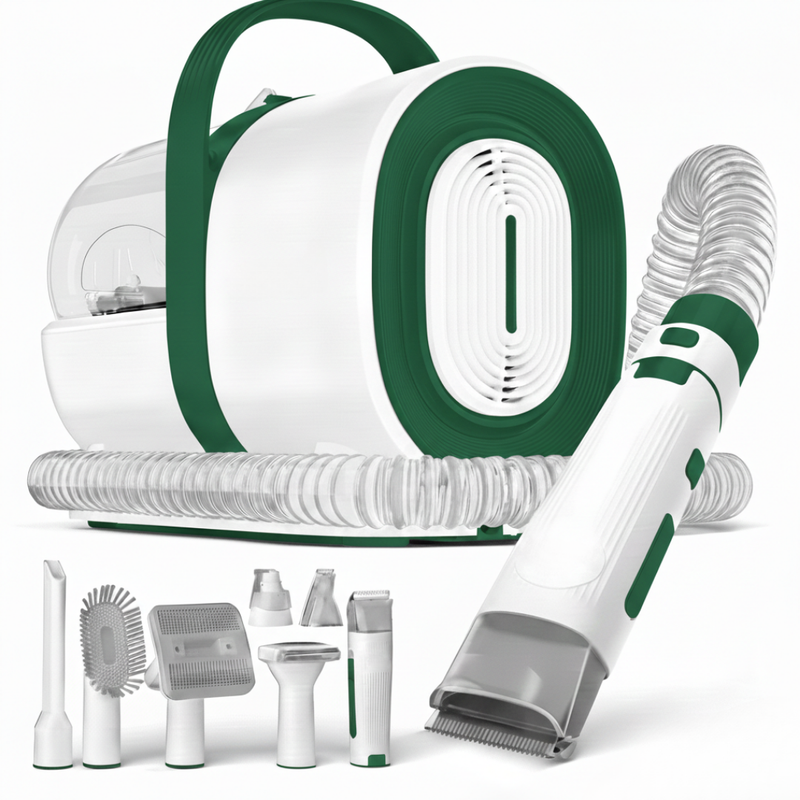 Pet Grooming Vacuum Kit with Clippers, Nail Grinder, and Hair Tools