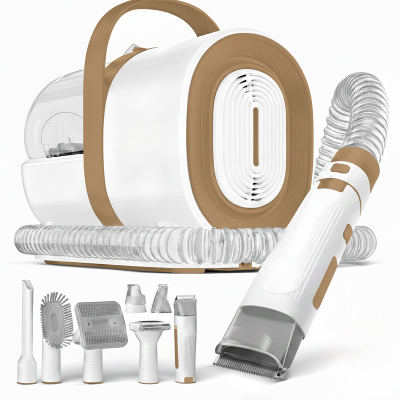 Pet Grooming Vacuum Kit with Clippers, Nail Grinder, and Hair Tools