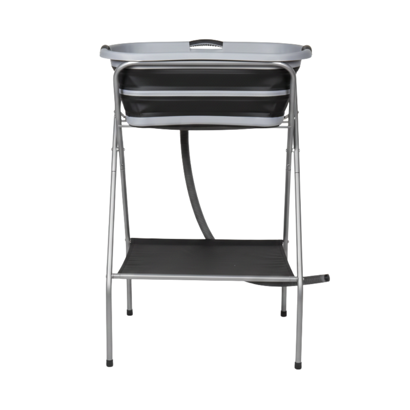 Portable Dog Bath Tub with Collapsible Frame and Draining Hose System