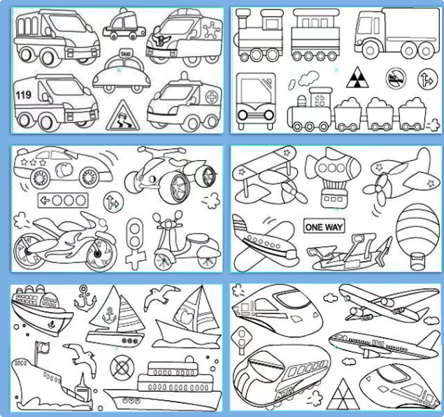 Creative Coloring Sheet, Extra Large