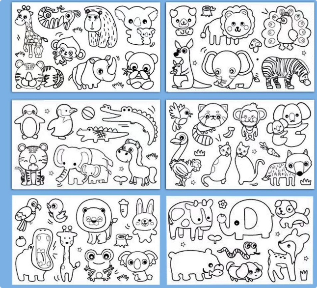 Creative Coloring Sheet, Extra Large