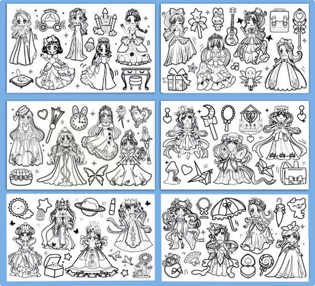 Creative Coloring Sheet, Extra Large