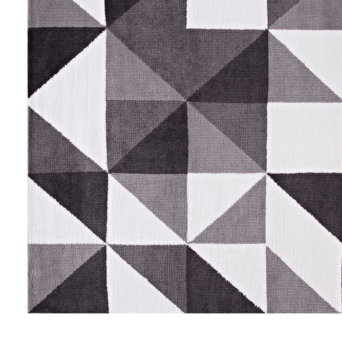 Kahula Geometric Triangle Mosaic Area Rug