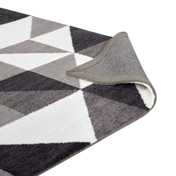 Kahula Geometric Triangle Mosaic Area Rug