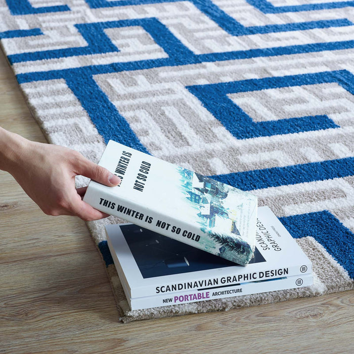 Nahia Geometric Maze Area Rug