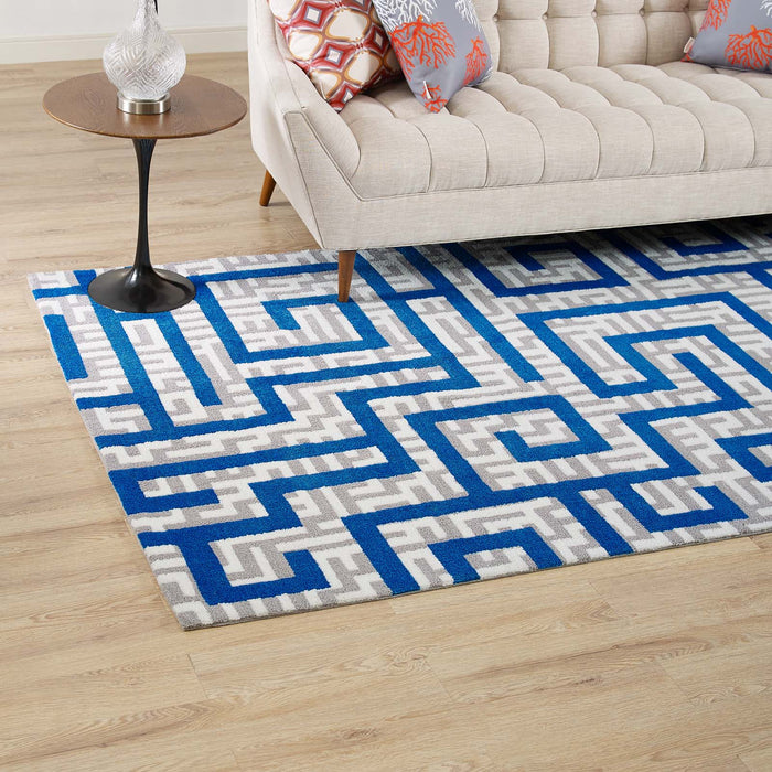 Nahia Geometric Maze Area Rug