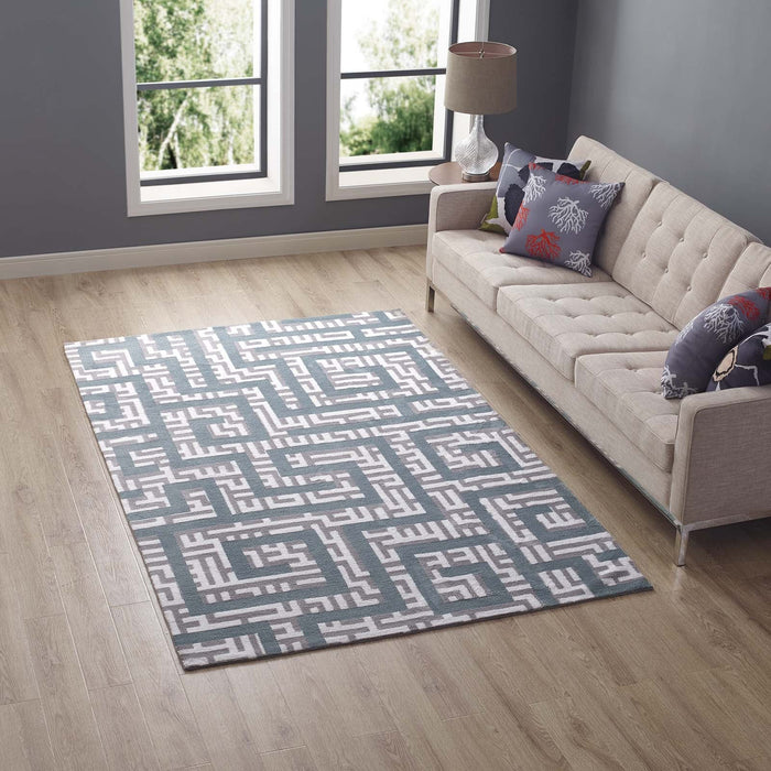 Nahia Geometric Maze Area Rug