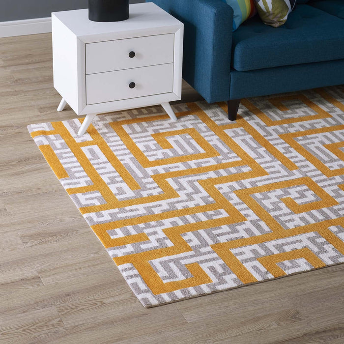 Nahia Geometric Maze Area Rug