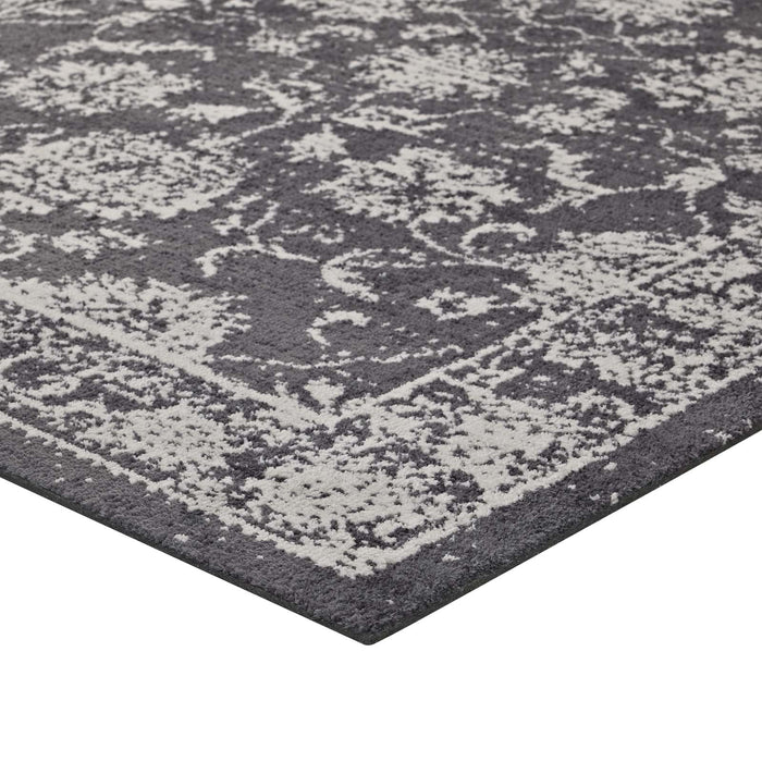 Kazia Distressed Floral Lattice 8x10 Area Rug