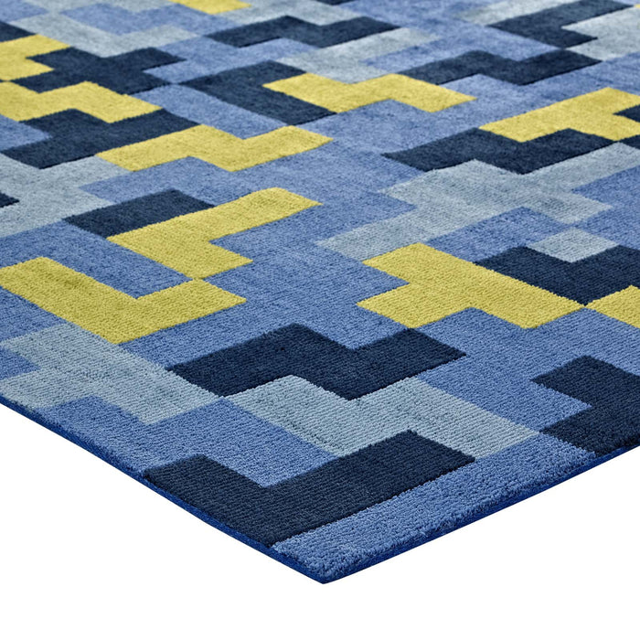 Andela Interlocking Block Mosaic Area Rug