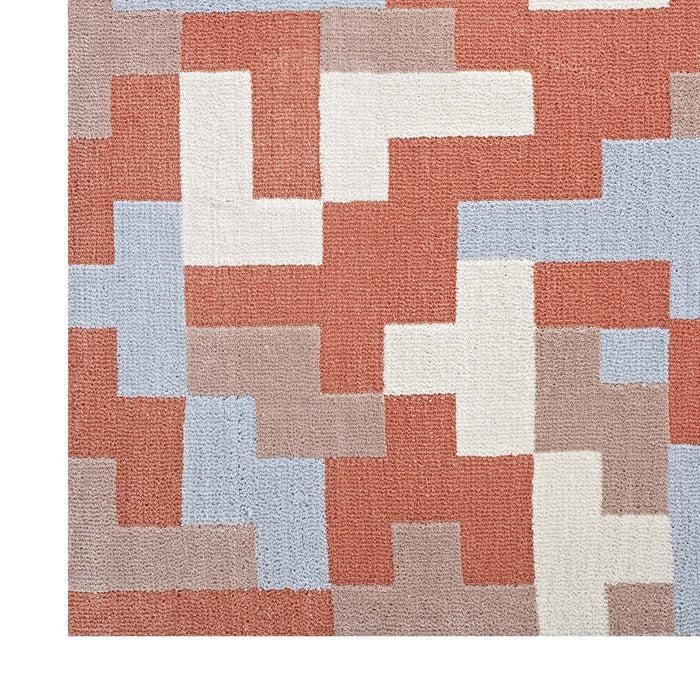 Andela Interlocking Block Mosaic Area Rug