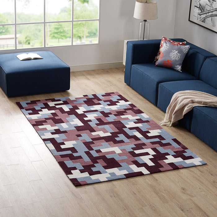 Andela Interlocking Block Mosaic Area Rug