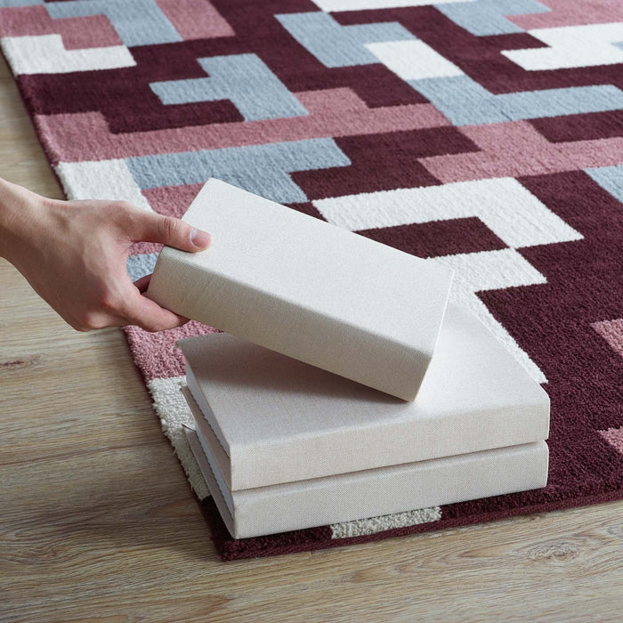 Andela Interlocking Block Mosaic Area Rug