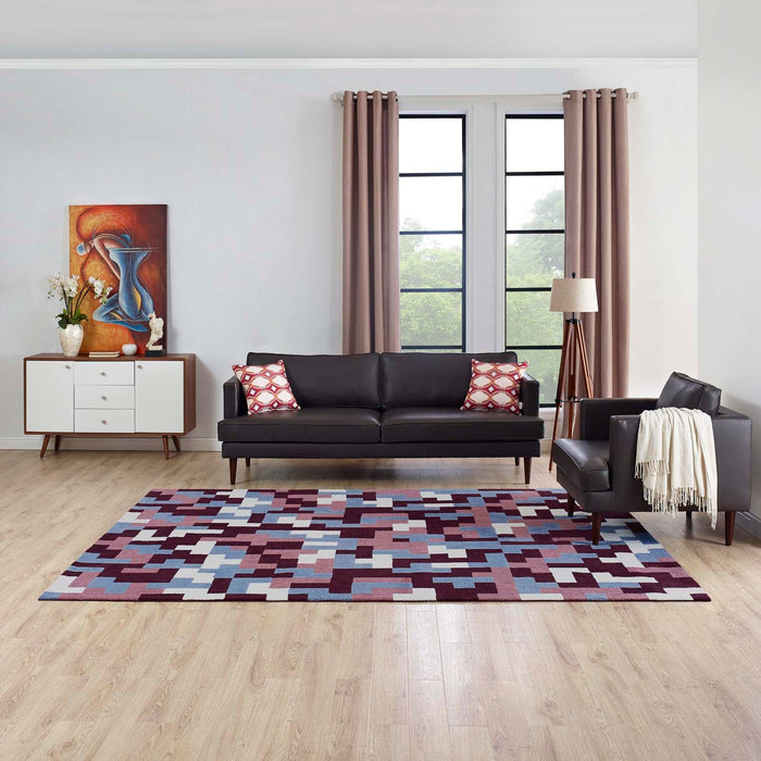 Andela Interlocking Block Mosaic Area Rug