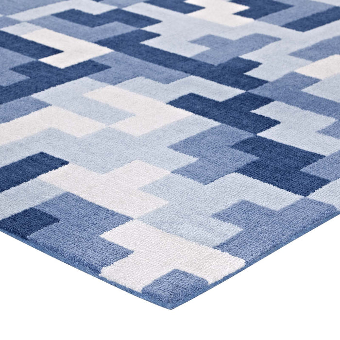 Andela Interlocking Block Mosaic Area Rug