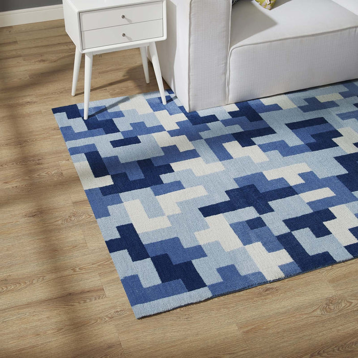 Andela Interlocking Block Mosaic Area Rug